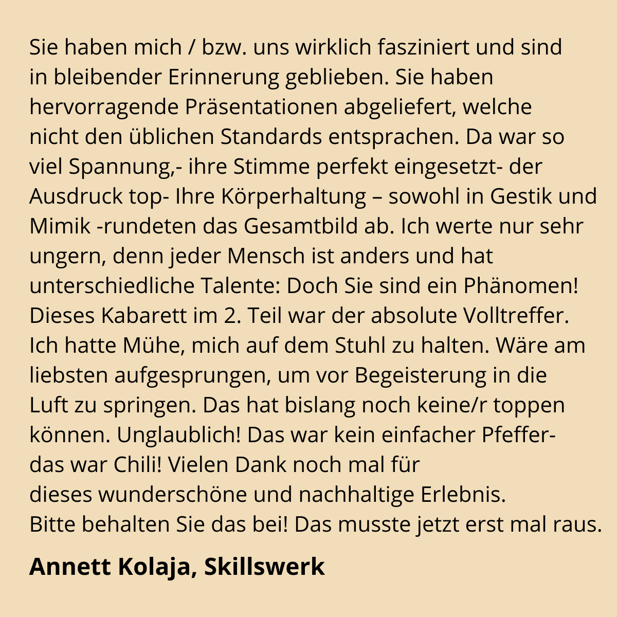 Vortrag Glück Feedback