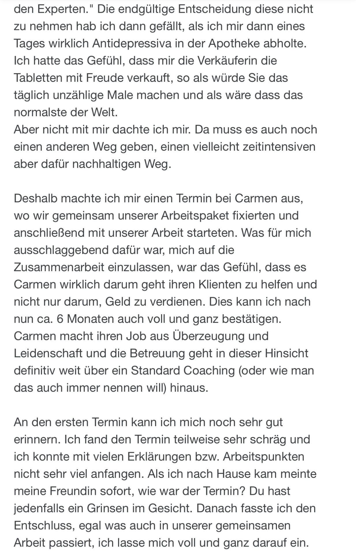 Mentalcoaching Feedback Michael Rechberger