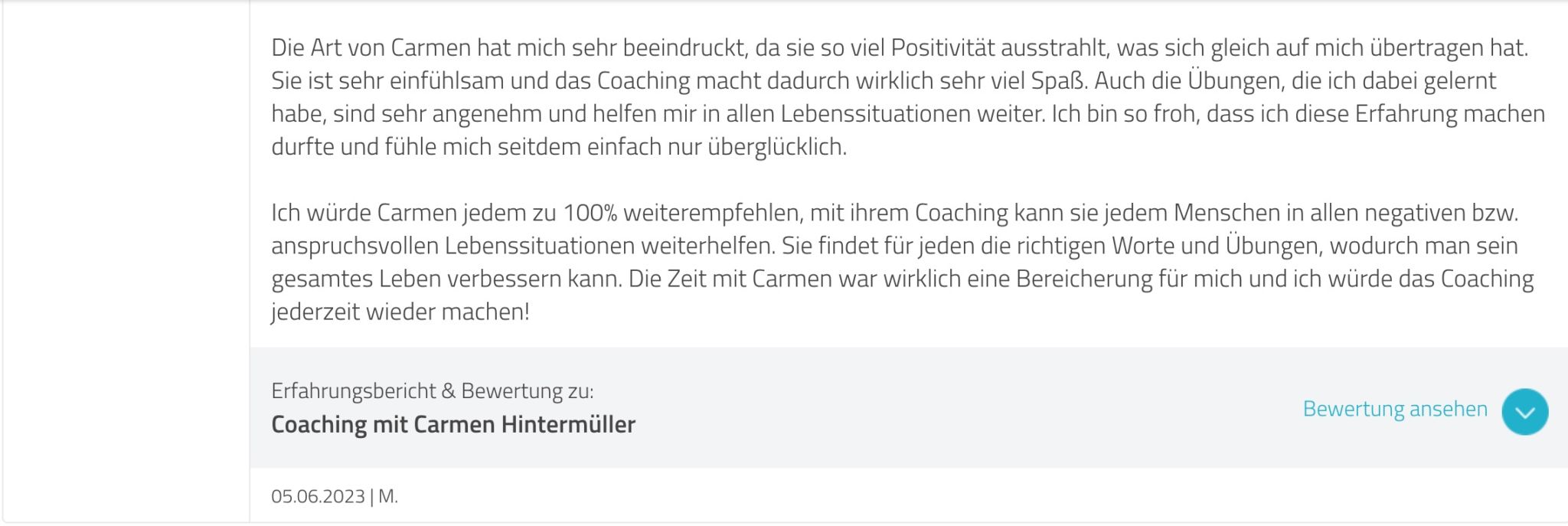 Mentalcoaching Feedback
